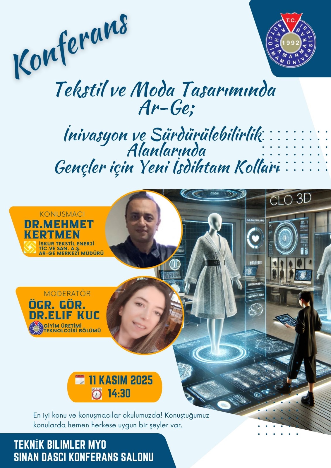 Tekstil ve Moda Tasarımda Ar-Ge  - Giyim Üretim Teknoljisi Programı